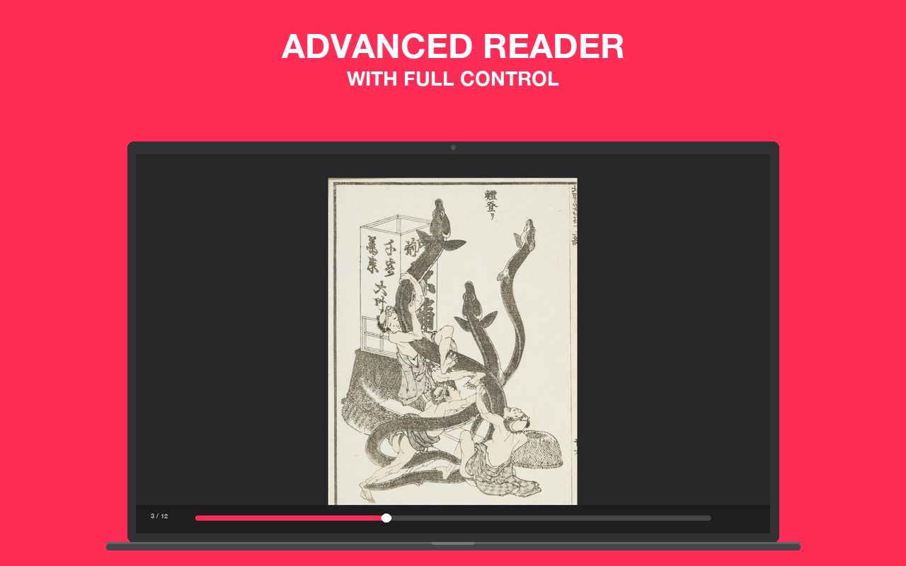 Yomu reader on Mac showing a manga page