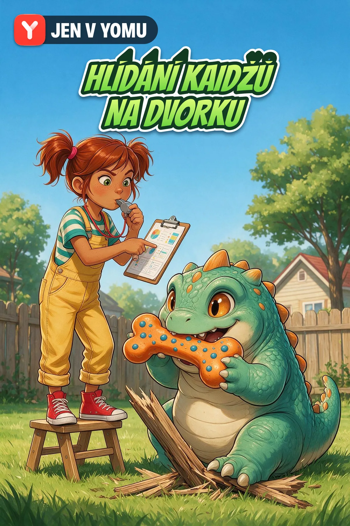 Hlídání kaidžů na dvorku