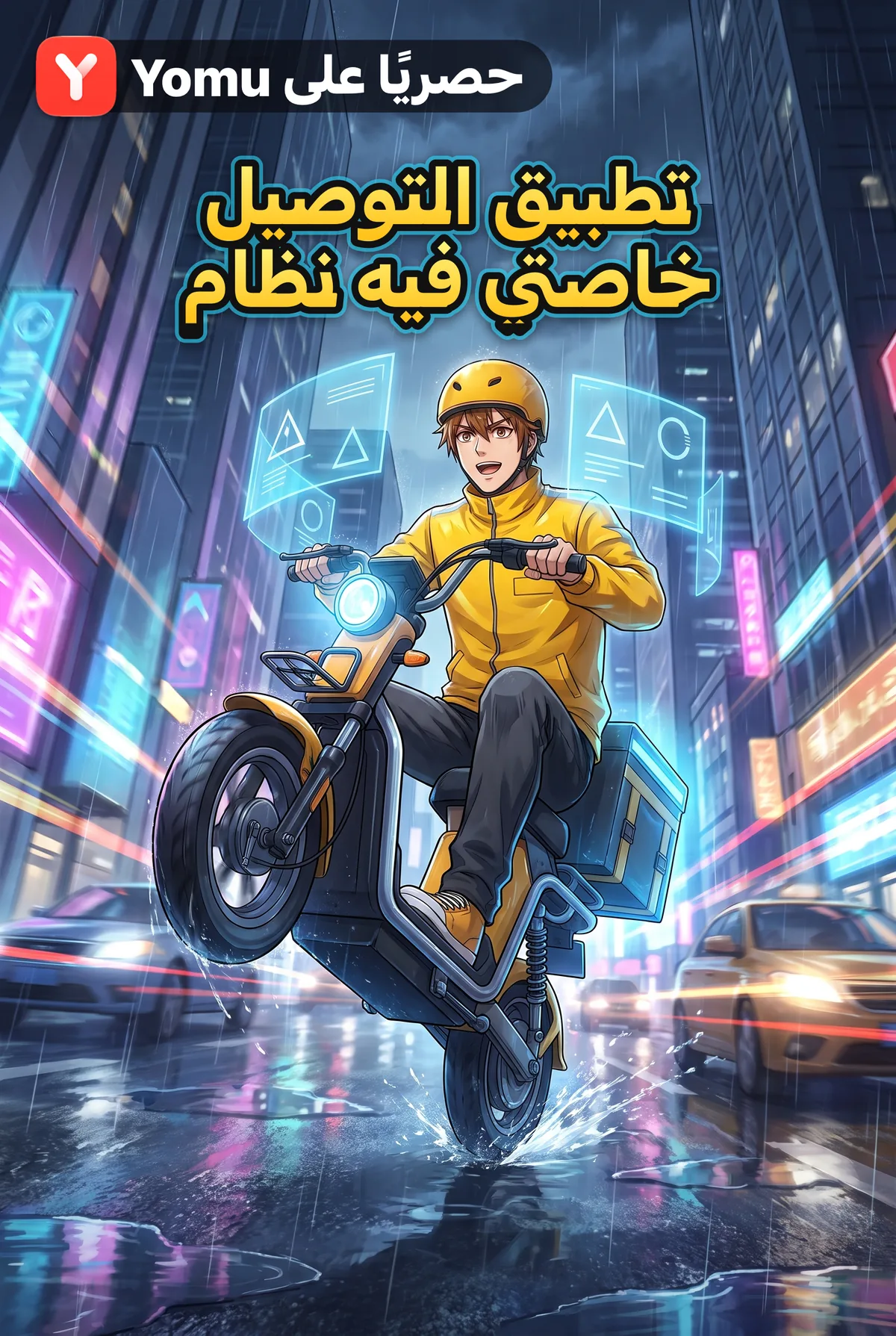 تطبيق التوصيل خاصتي فيه نظام