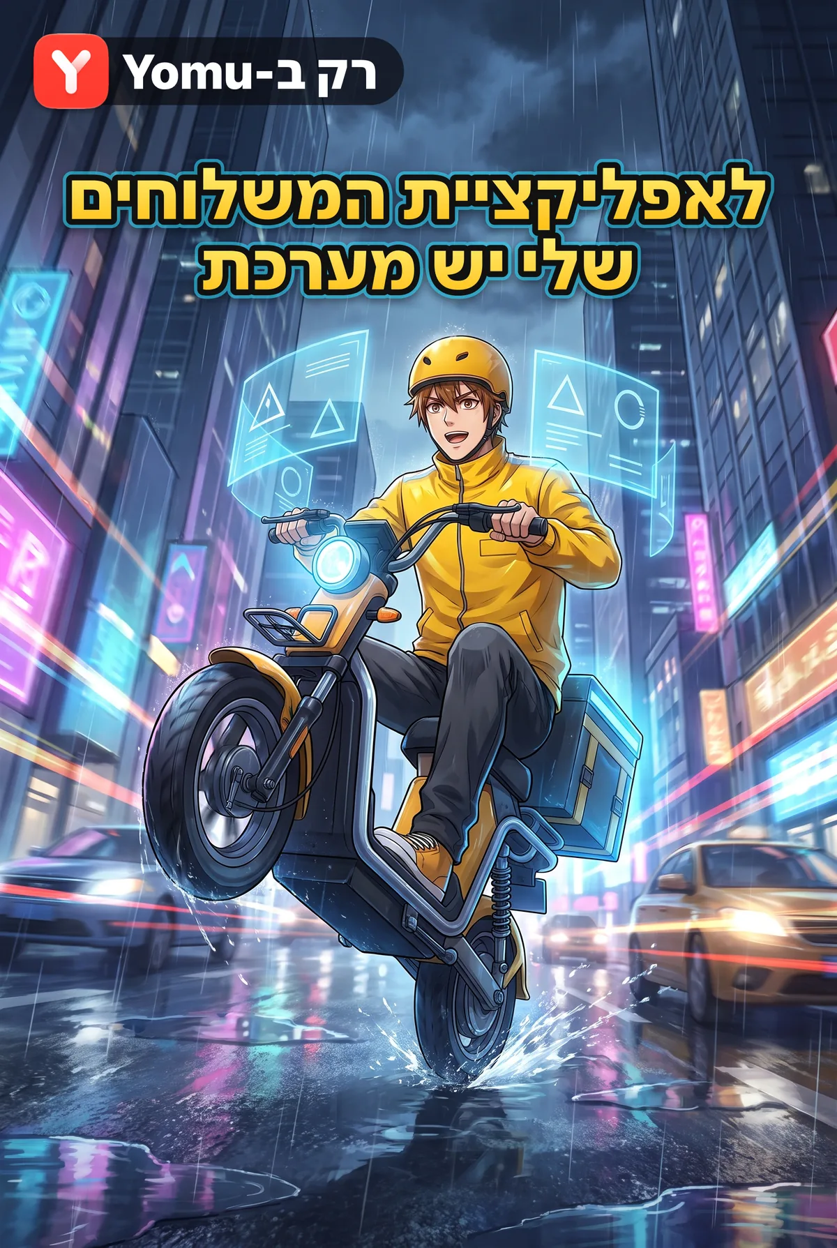 לאפליקציית המשלוחים שלי יש מערכת