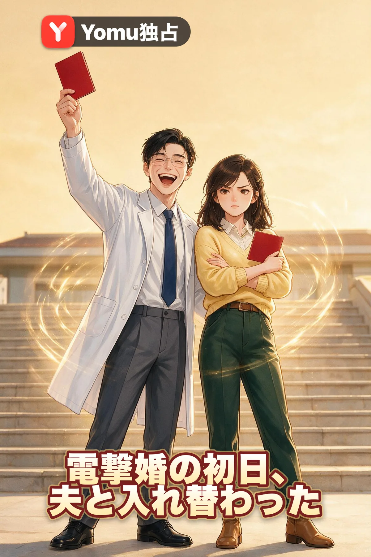 電撃婚の初日、夫と入れ替わった