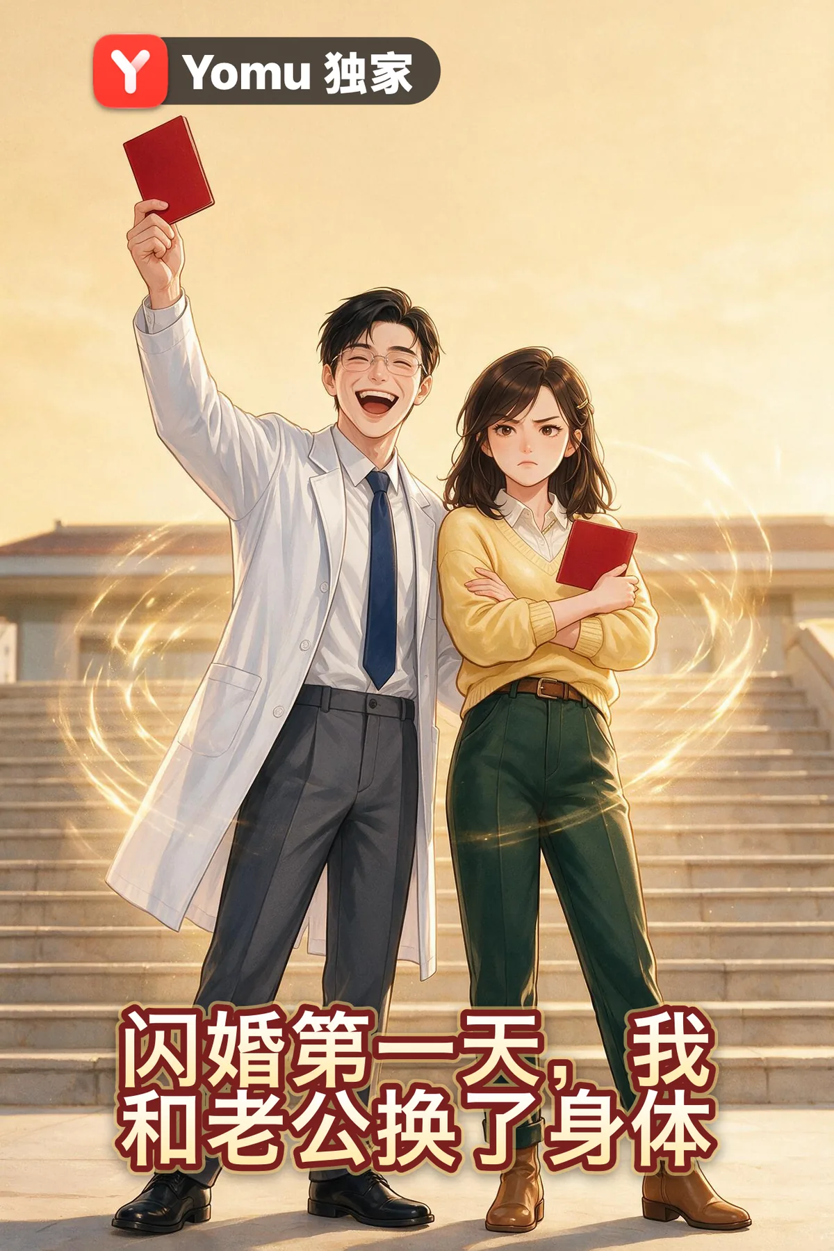 闪婚第一天，我和老公换了身体