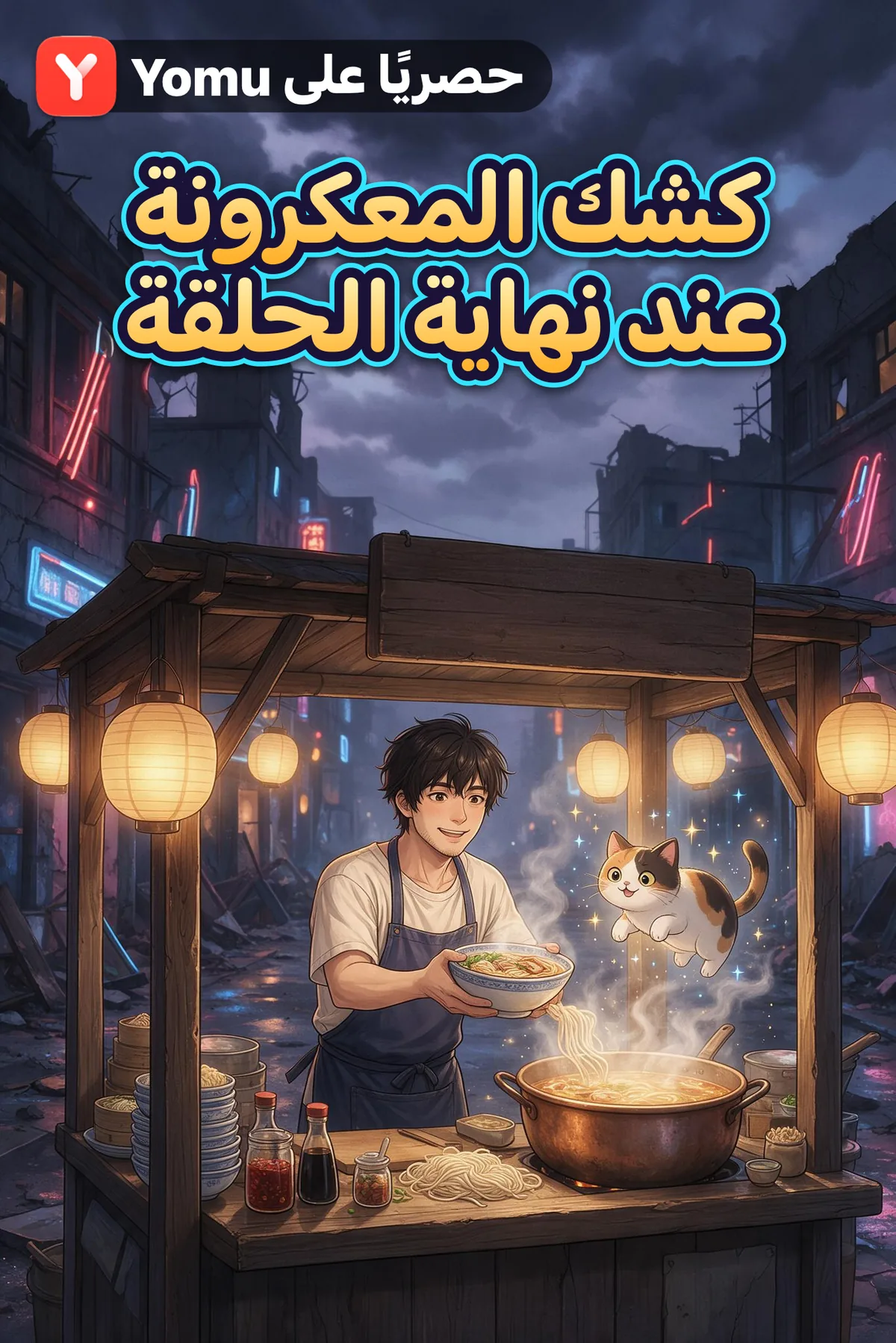 كشك المعكرونة عند نهاية الحلقة
