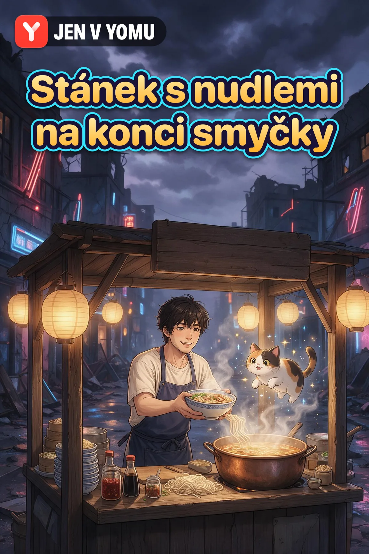 Stánek s nudlemi na konci smyčky