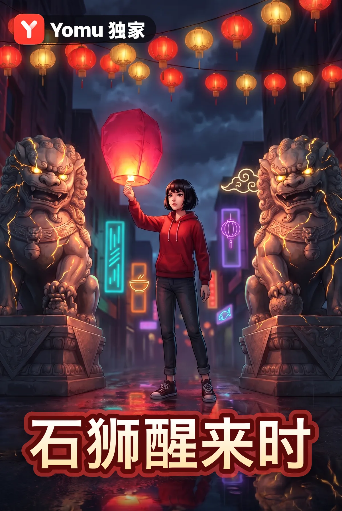 石狮醒来时